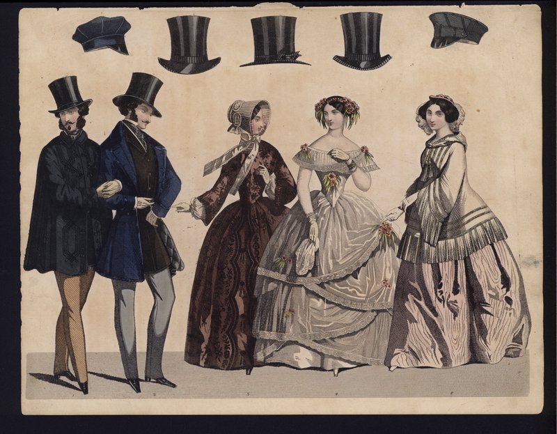 Alman moda levhası, 19. yüzyılın ortalarında by German School