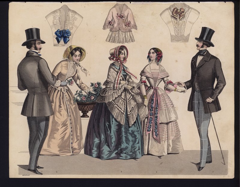 Alman moda levhası, 19. yüzyılın ortalarında by German School