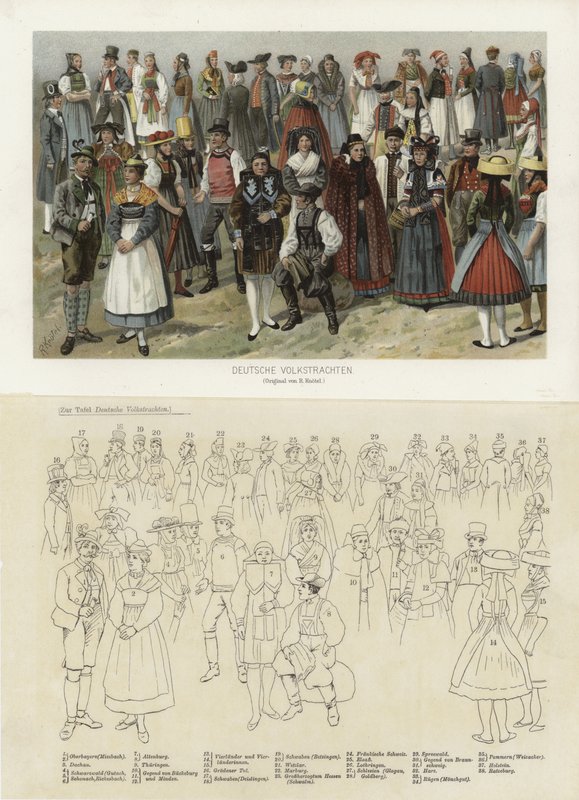 Alman halk kostümleri by German School