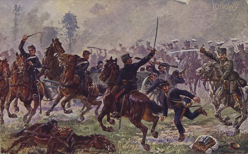 Alman süvarileri Longwy