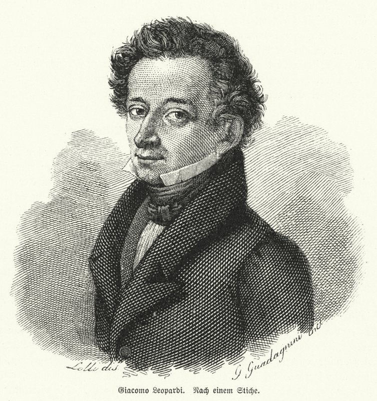 Giacomo Leopardi, İtalyan filozof, şair ve filolog by German School