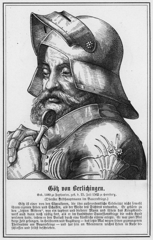 Gök von Berlichingen (gravür) by German School