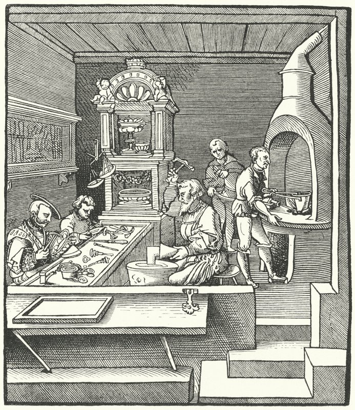 16. yüzyılın başında kuyumcular atölyesi by German School