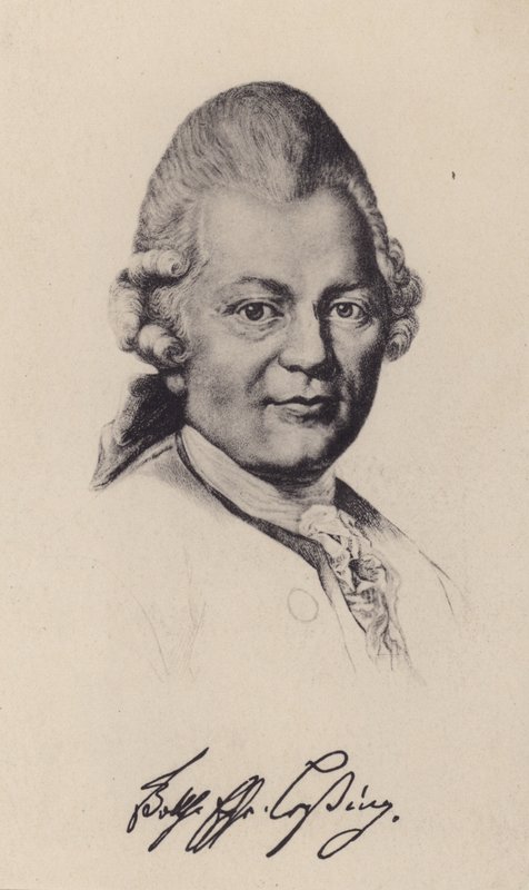 Gotthold Ephraim Lessing, Alman Aydınlanma filozofu, yazar ve oyun yazarı (lito) by German School