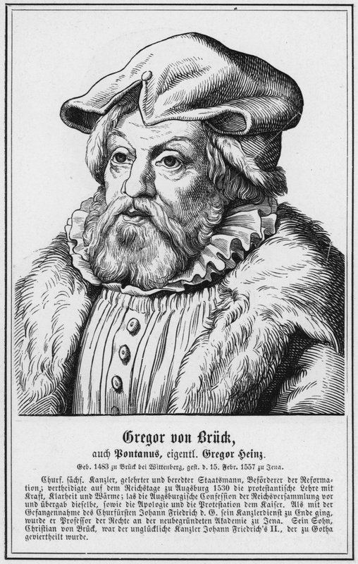 Gregor von Bruck, ayrıca Bontanus, aslında Gregor Heinz (gravür) by German School