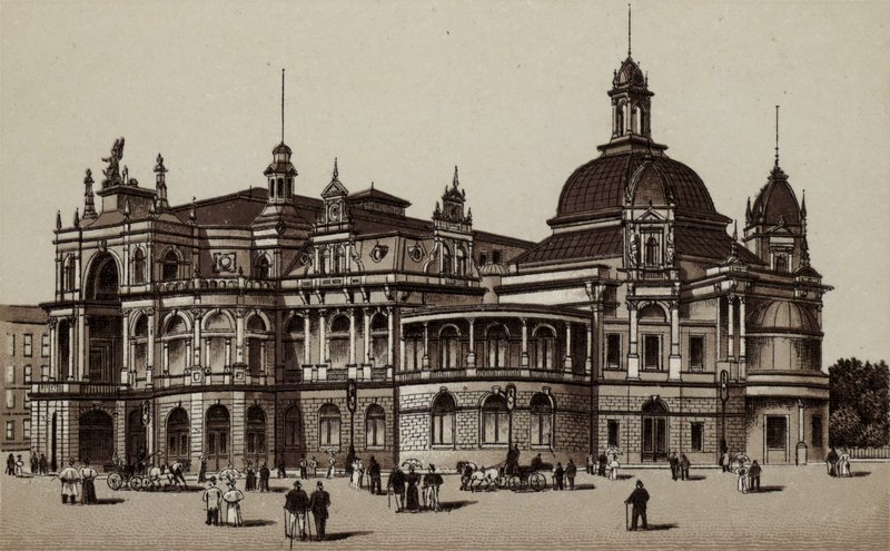 Hamburg: Concerthaus, Concert-House (lito) by German School
