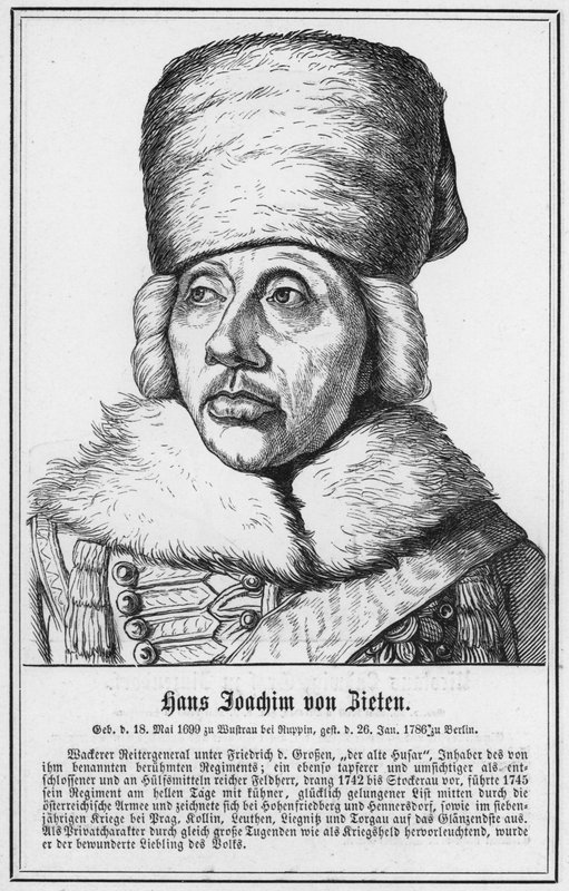 Hans Joachim von Zieten (gravür) by German School