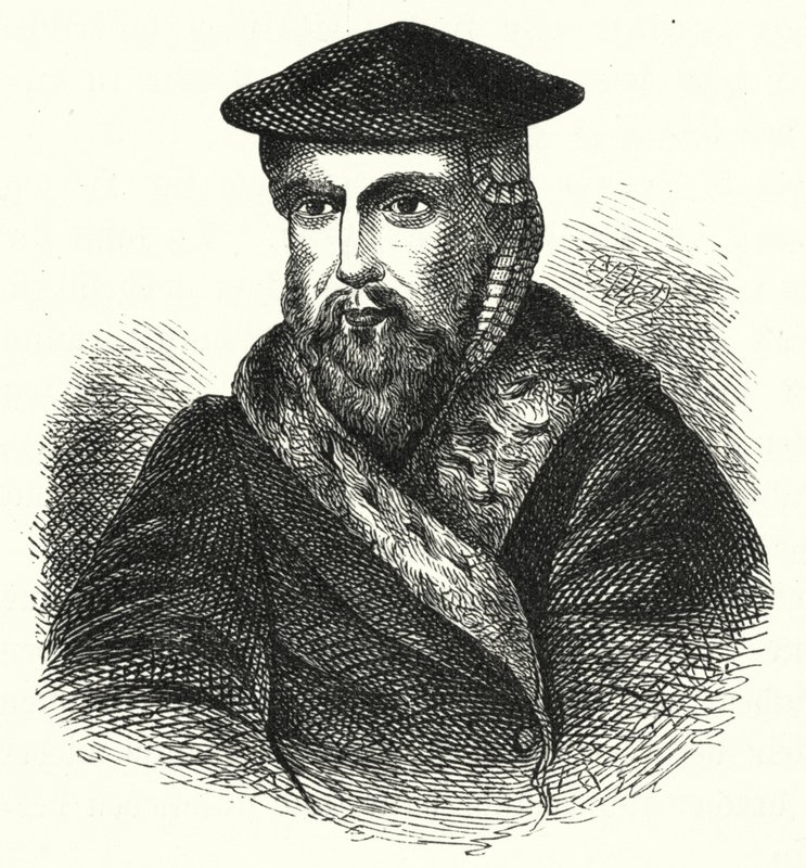 Hans Tausen, Danimarkalı Lutheran Reformcu ilahiyatçı (gravür) by German School