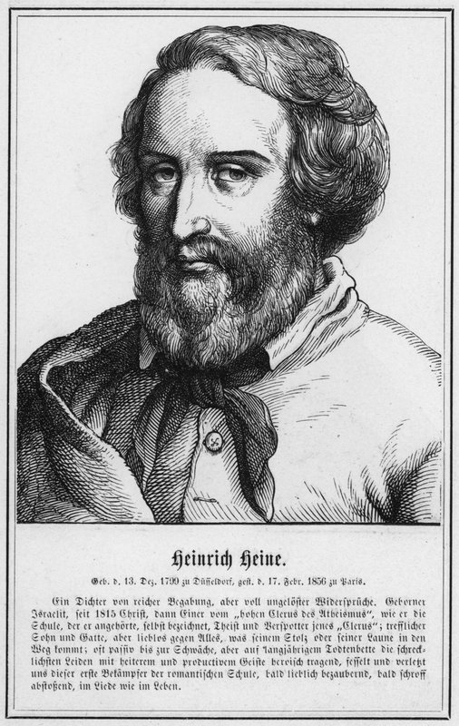 Heinrich Heine (gravür) by German School
