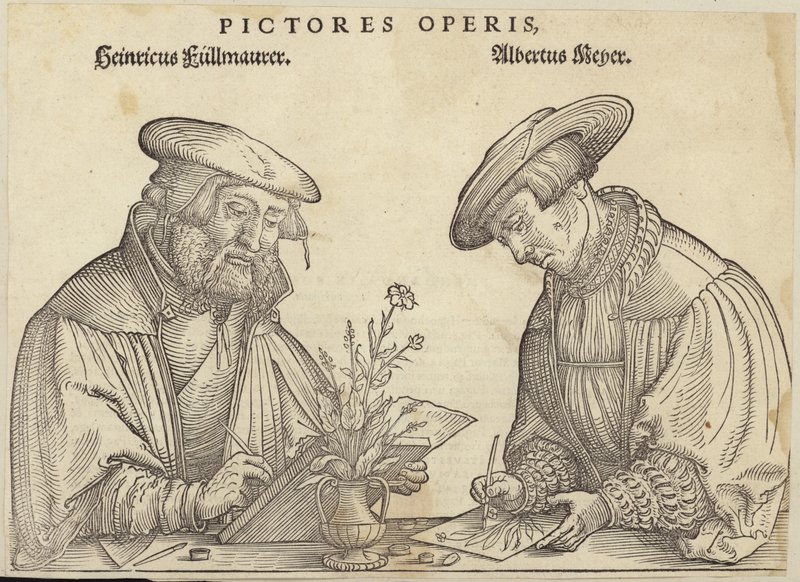 Heinricus Fullmaurer ve Albrecht Meyer by German School