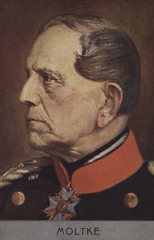 Helmuth von Moltke Elder, Alman Mareşal (renkli taş) by German School