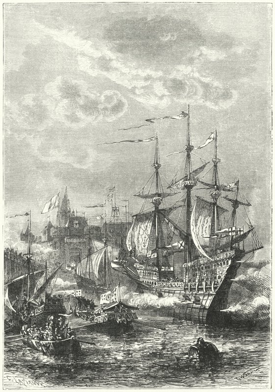 Henry VIII ve İngiliz filosu Calais