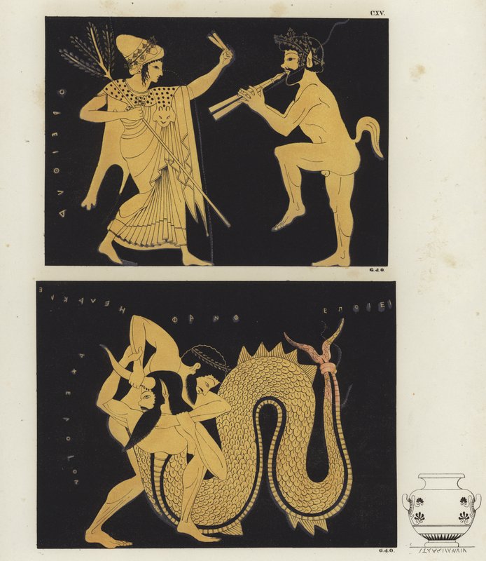 Herkül ve Achelous by German School