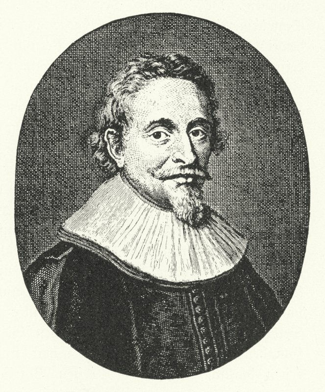 Hugo Grotius, Hollandalı hukukçu (gravür) by German School