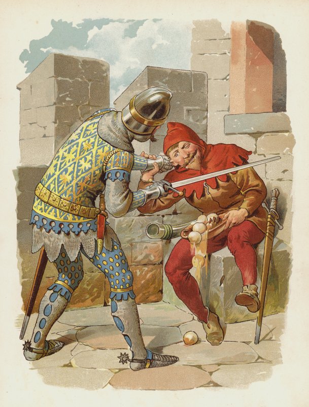 Till Eulenspiegel için illüstrasyon by German School