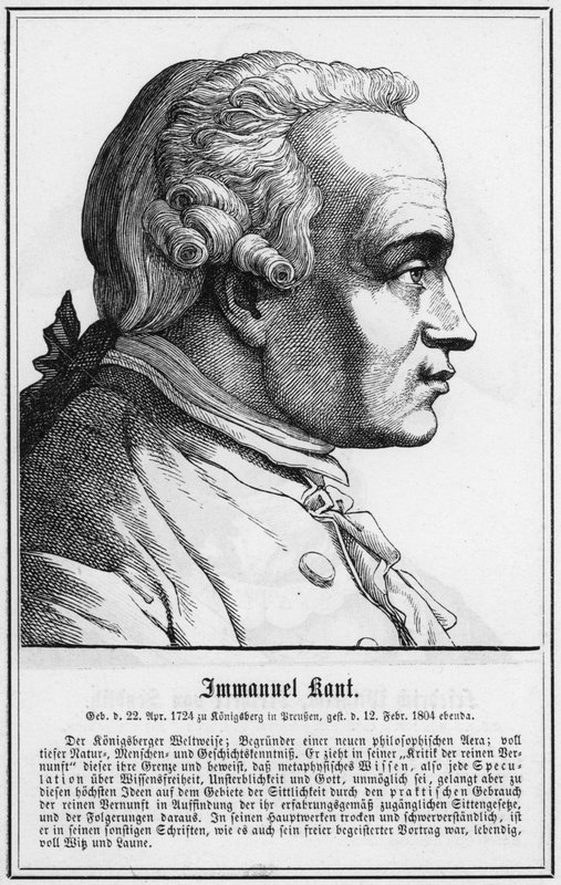 Immanuel Kant (gravür) by German School