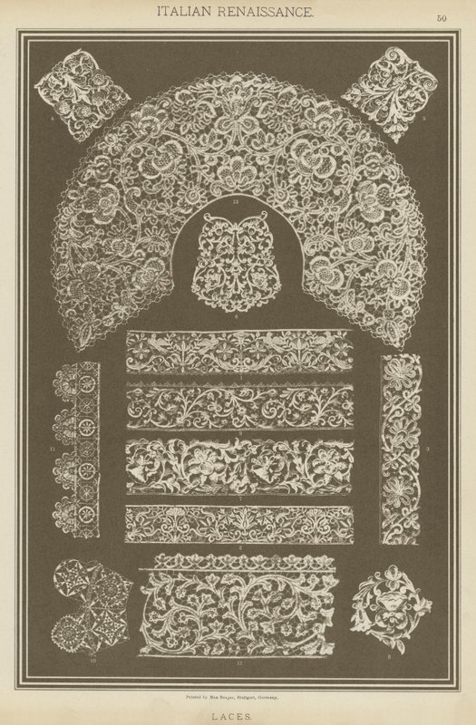 İtalyan Rönesansı, Danteller (renkli taş) by German School