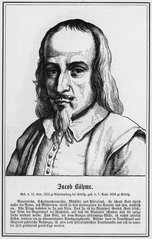 Jacob Bohme (gravür) by German School
