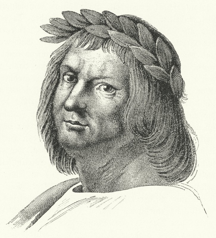 Jacopo Sannazaro, İtalyan şair (gravür) by German School