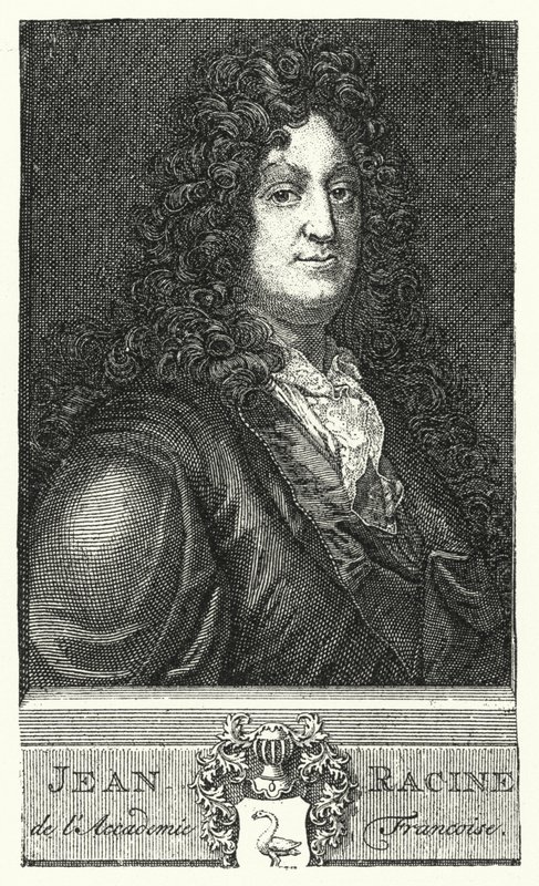 Jean Racine, Fransız oyun yazarı (gravür) by German School