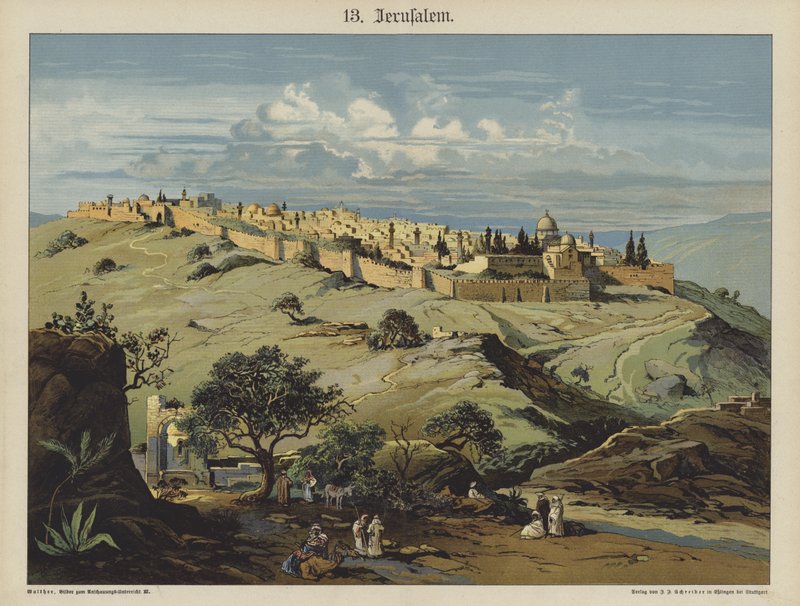 Kudüs (renkli taş) by German School