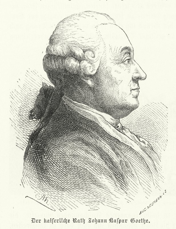 Johann Caspar Goethe, Alman yazar Johann Wolfgang von Goethe