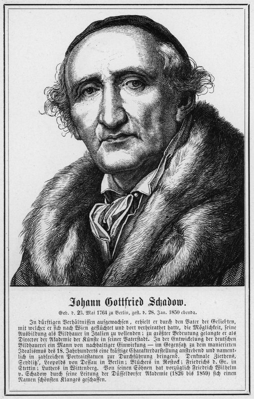 Johann Gottfried Schadow (gravür) by German School