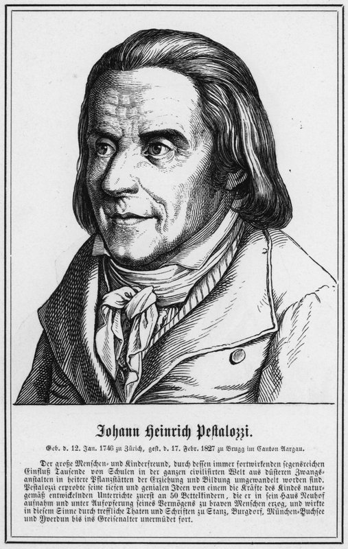 Johann Heinrich Pestalozzi (gravür) by German School