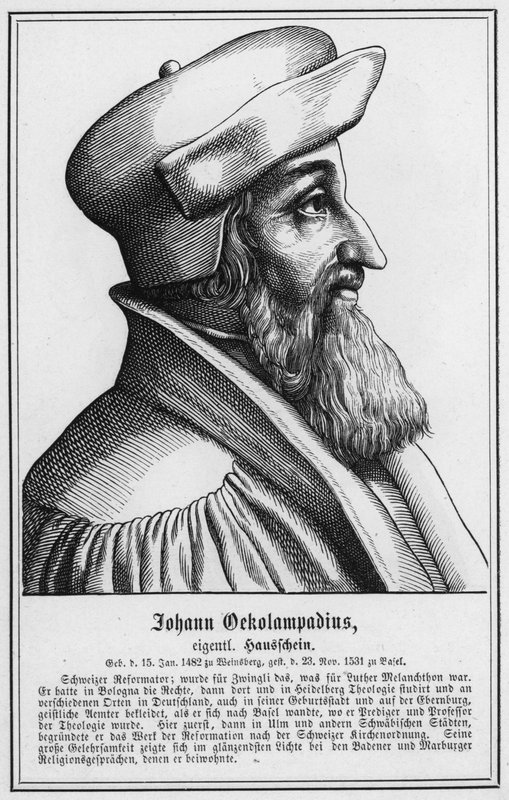 Johann Oekolampadius (gravür) by German School