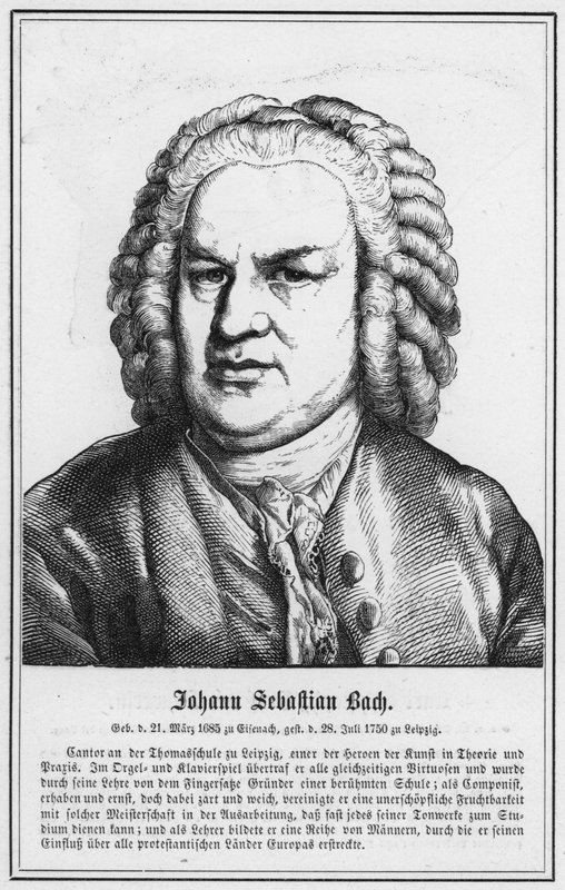 Johann Sebastian Bach (gravür) by German School