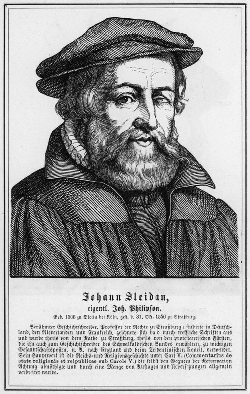Johann Sleidan (gravür) by German School
