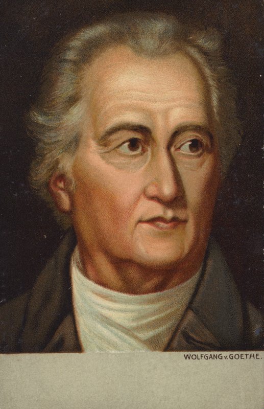 Johann Wolfgang von Goethe (1749-1832), Alman şair, romancı ve oyun yazarı (chromolitho) by German School