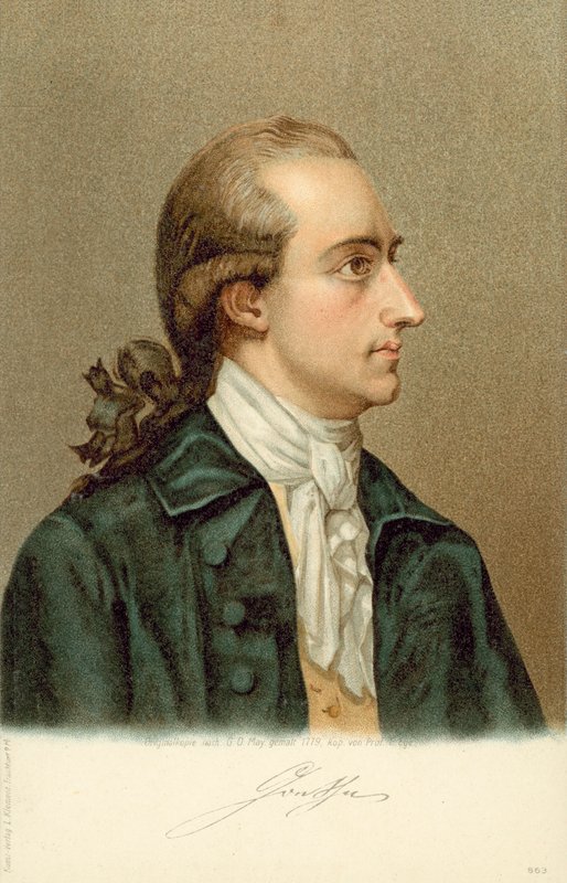 Johann Wolfgang von Goethe (1749-1832), Alman yazar ve devlet adamı. by German School