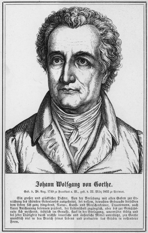 Johann Wolfgang von Goethe (gravür) by German School