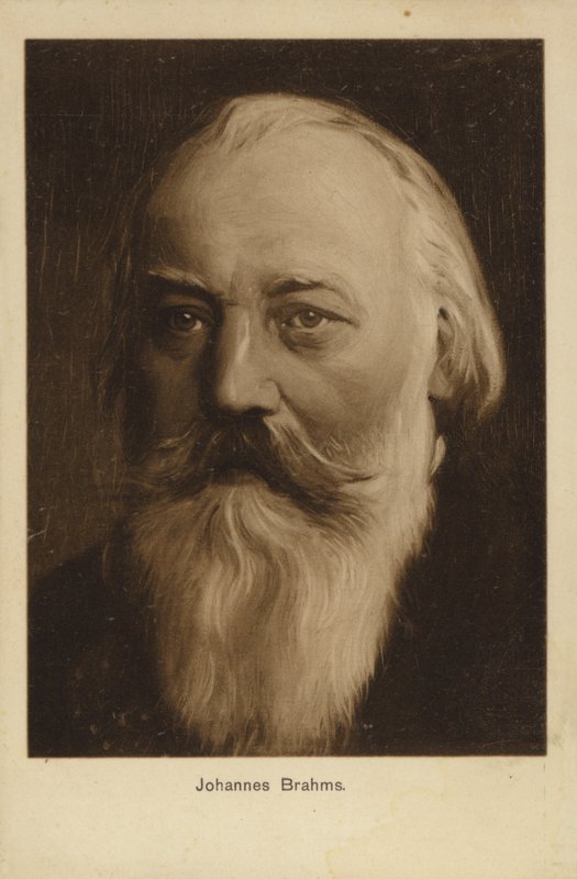Johannes Brahms, Alman besteci ve piyanist (1833-1897) by German School