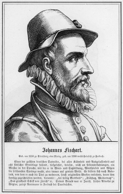 Johannes Fischart (gravür) by German School