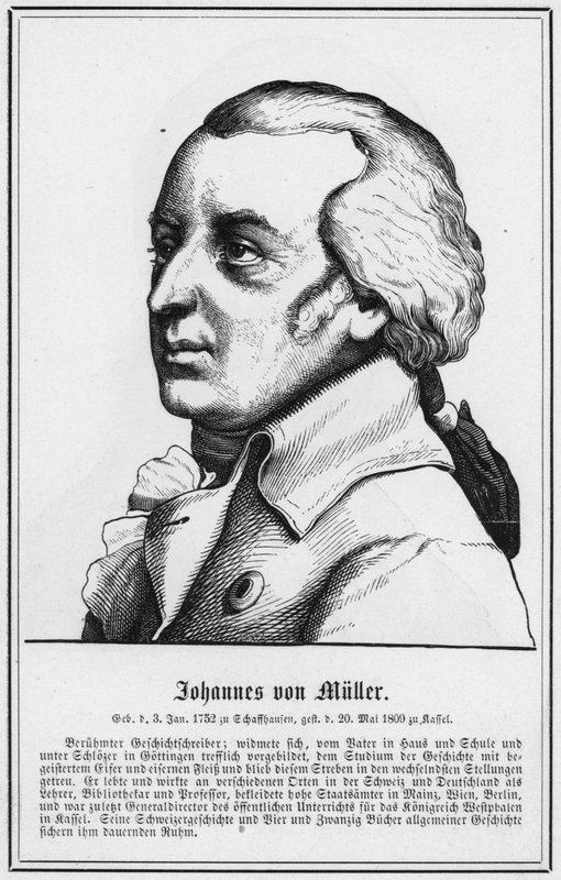 Johannes von Muller (gravür) by German School
