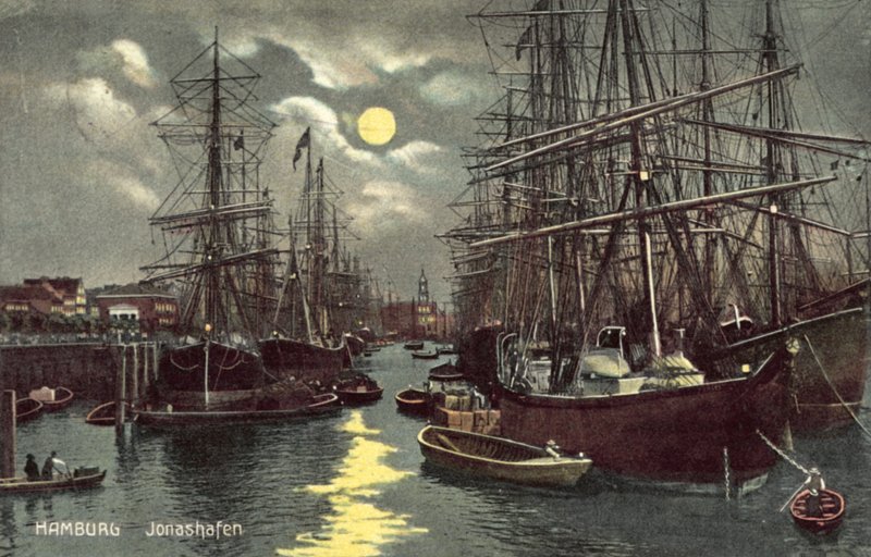 Jonashafen, Hamburg (renkli taş) by German School