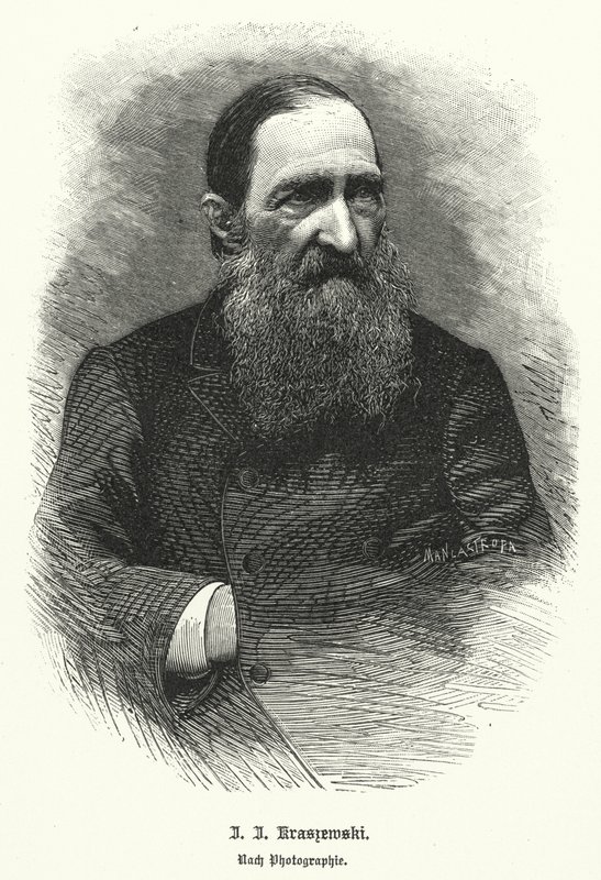 Jozef Ignacy Kraszewski, Polonyalı tarihçi ve romancı (lito) by German School