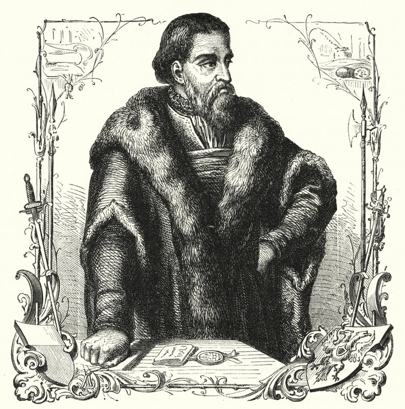 Jurgen Wullenwever, Lübeck Belediye Başkanı bir hain ve bir Anabaptist olarak idam edildi (gravür) by German School