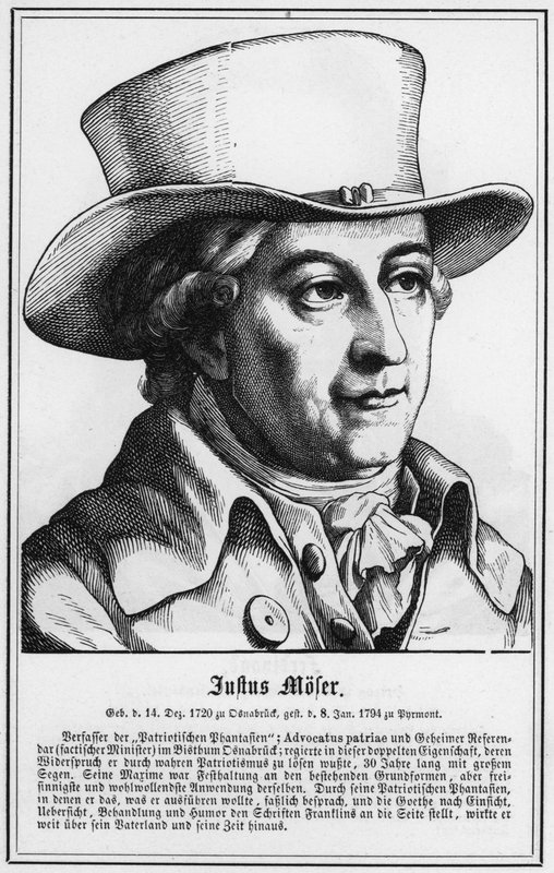 Justus Moser (gravür) by German School