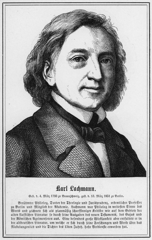 Karl Lachmann (gravür) by German School