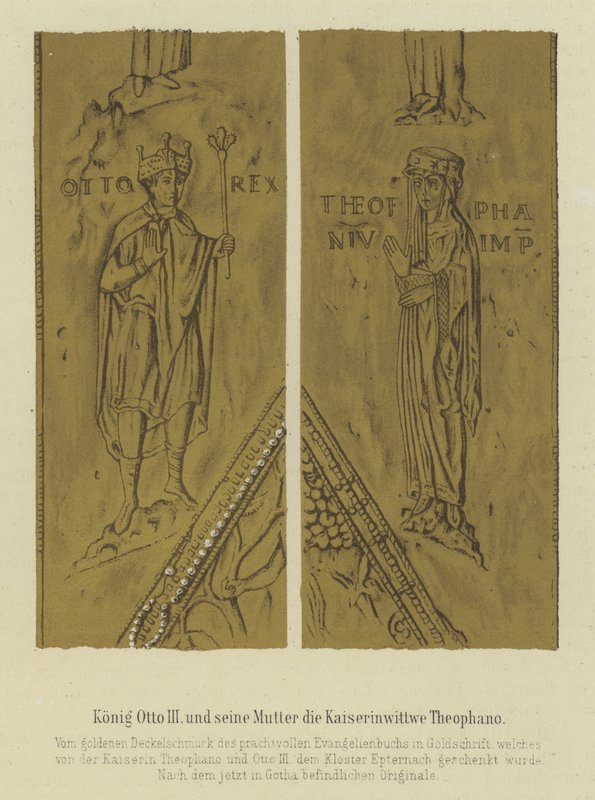Kral Otto III ve annesi Theophania, II. Otto