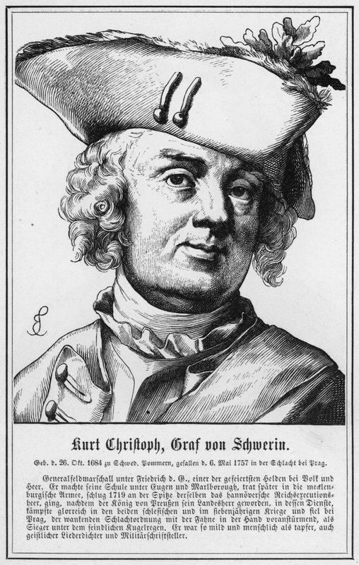 Kurt Christoph, Schwerin Kontu (gravür) by German School