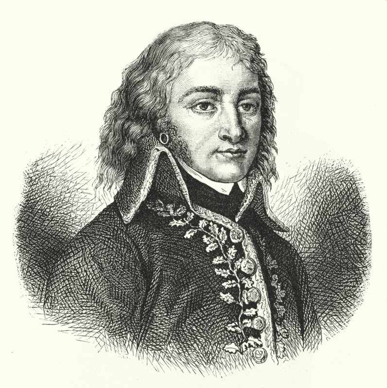 Lazare Hoche, Devrimci ordudaki Fransız general (gravür) by German School