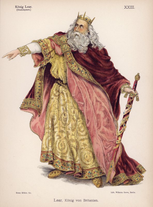 Lear, İngiltere Kralı, Shakespeare