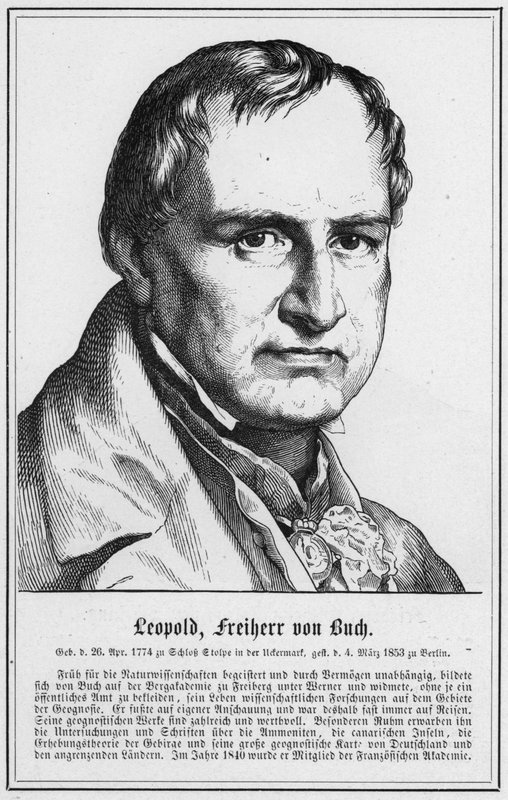 Leopold, Freiherr von Buch (gravür) by German School
