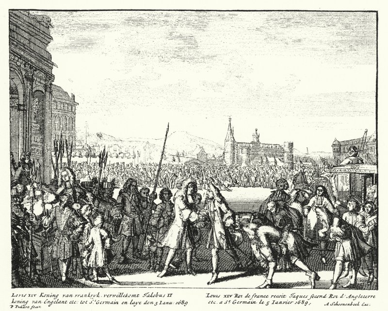 Fransa Kralı XIV. Louis, İngiltere Kralı II. James