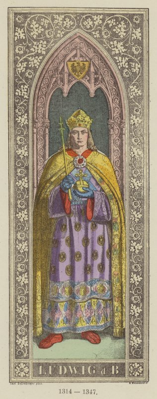 Ludwig D Bavyera by German School