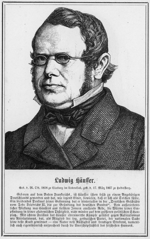 Ludwig Hausser (gravür) by German School